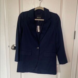 NWT Madewell The Larsen Blazer in Drapeweave